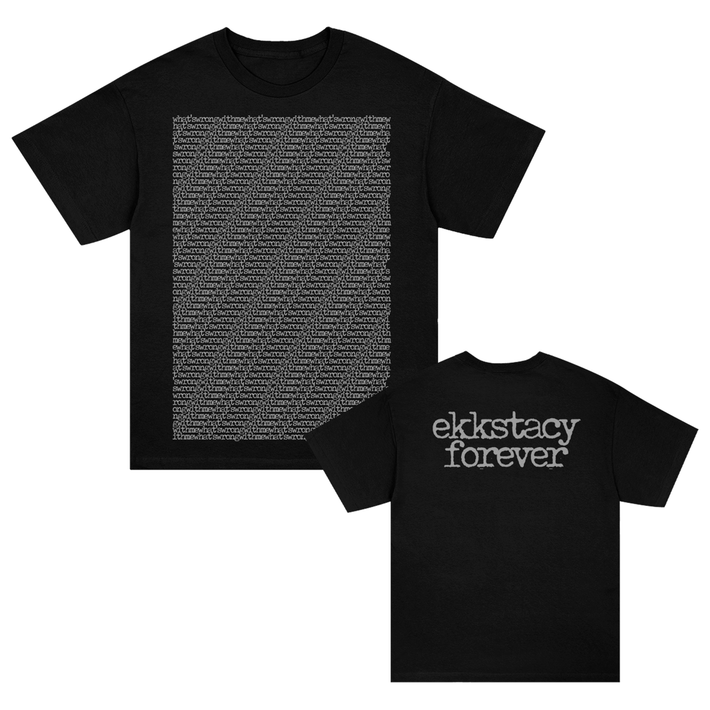 Forever Text T-Shirt (Black)
