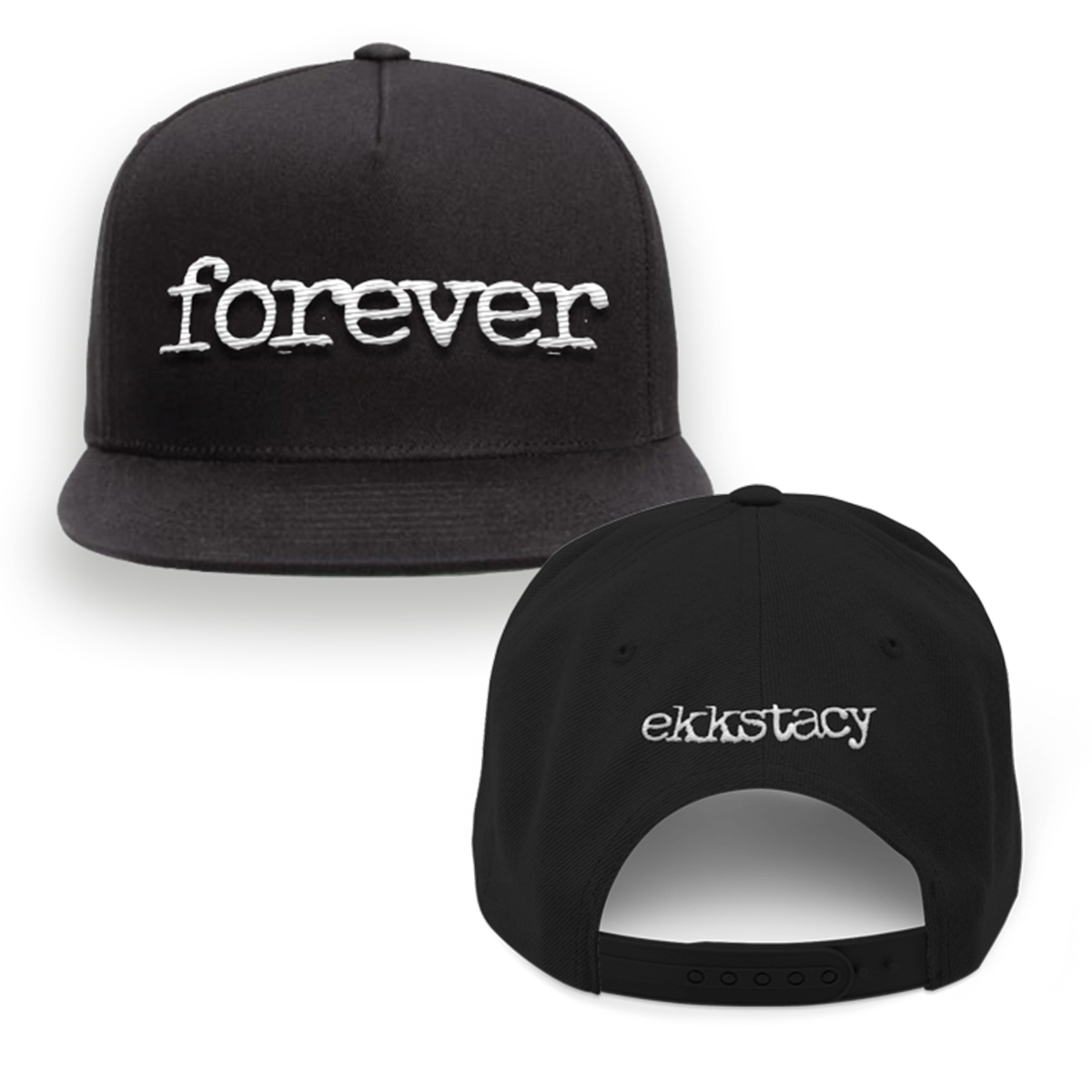 Forever Snapback Hat (Black)